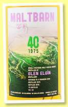 Glen Elgin 40 yo 1975/2015 (48.5%, Maltbarn, bourbon, 73 bottes) Glen Elgin 40 yo 1975/2015 (48.5%, Maltbarn, bourbon, 73 bottes)