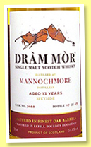 Mannochmore 13 yo 2010/2023 (54.8%, Dram Mor, refill bourbon hogshead, cask #3088) Mannochmore 13 yo 2010/2023 (54.8%, Dram Mor, refill bourbon hogshead, cask #3088)