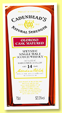 Mannochmore 14 yo 2008/2023 (52%, Cadenhead's Natural Strength, Oloroso cask matured, 300 bottles) Mannochmore 14 yo 2008/2023 (52%, Cadenhead's Natural Strength, Oloroso cask matured, 300 bottles)