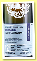 Monymusk 12 yo 2007/2019 (62.8%, Scotch Malt Whisky Society, Jamaica, #R1.5, 'A LIttle Extravagant', bourbon, 194 bottles) Monymusk 12 yo 2007/2019 (62.8%, Scotch Malt Whisky Society, Jamaica, #R1.5, 'A LIttle Extravagant', bourbon, 194 bottles)