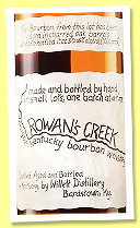 Rowan’s Creek ‘Small Batch’ (50.05%, OB, straight Kentucky bourbon, +/-2024) Rowan’s Creek ‘Small Batch’ (50.05%, OB, straight Kentucky bourbon, +/-2024)