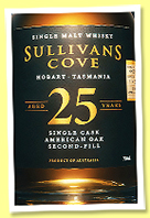 Sullivan’s Cove 25 yo 1999/2025 (47.8%, OB, Australia, American Oak second fill, cask #HH0010) Sullivan’s Cove 25 yo 1999/2025 (47.8%, OB, Australia, American Oak second fill, cask #HH0010)