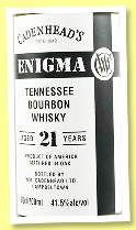 Tennessee Bourbon Whisky 21 yo 2003/2025 (41.5%, Cadenhead, Enigma, 822 bottles) Tennessee Bourbon Whisky 21 yo 2003/2025 (41.5%, Cadenhead, Enigma, 822 bottles)