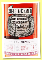 Ben Nevis 12 yo 2012/2025 (56.4%, Single Cask Nation, 1st fill heavy char hogshead, cask #170023, 241 bottles) Ben Nevis 12 yo 2012/2025 (56.4%, Single Cask Nation, 1st fill heavy char hogshead, cask #170023, 241 bottles)