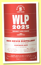 Ben Nevis 2018/2025 (46%, Whisky Live Paris Edition, 1st fill oloroso butt, cask #209, 856 bottles) Ben Nevis 2018/2025 (46%, Whisky Live Paris Edition, 1st fill oloroso butt, cask #209, 856 bottles)