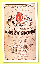 Glen Grant 20 yo 2003/2024 (52.8%, WhiskySponge, exclusive for Heads & Tails Canada, 1st fill barrel, 169 bottles) Glen Grant 20 yo 2003/2024 (52.8%, WhiskySponge, exclusive for Heads & Tails Canada, 1st fill barrel, 169 bottles)