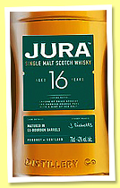 Jura 16 yo (43%, OB, bourbon barrel, travel retail, 2025) Jura 16 yo (43%, OB, bourbon barrel, travel retail, 2025)