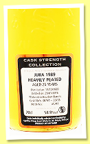Jura 26 yo 1989/2016 (58.9%, Signatory Vintage, Cask Strength Collection, heavily peated, bourbon barrel, cask # 30734+35, 243 bottles) Jura 26 yo 1989/2016 (58.9%, Signatory Vintage, Cask Strength Collection, heavily peated, bourbon barrel, cask # 30734+35, 243 bottles)