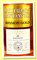 Macduff 26 yo 1997/2024 (47.9%, Murray McDavid, Mission Gold, oloroso + Pauillac finish, 484 bottles) Macduff 26 yo 1997/2024 (47.9%, Murray McDavid, Mission Gold, oloroso + Pauillac finish, 484 bottles)