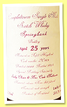 Springbank 25 yo 1999/2024 (54,2%, Lucky Choice & Bar Code Melbourne, refill hogshead, cask #LC369) Springbank 25 yo 1999/2024 (54,2%, Lucky Choice & Bar Code Melbourne, refill hogshead, cask #LC369)