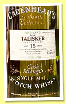 Talisker 15 yo 1979/1994 (63.2%, Cadenhead, Authentic Collection) Talisker 15 yo 1979/1994 (63.2%, Cadenhead, Authentic Collection)