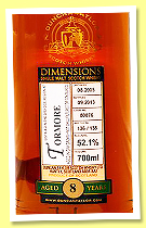 Tormore 8 yo 2005/2013 (52.1%, Duncan Taylor, Dimensions, cask #80076, 138 bottles) Tormore 8 yo 2005/2013 (52.1%, Duncan Taylor, Dimensions, cask #80076, 138 bottles)