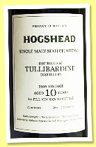 Tullibardine 10 yo 2015/2025 (55.6%, Hogshead Import, 1st fill vinsanto octave, 71 bottles) Tullibardine 10 yo 2015/2025 (55.6%, Hogshead Import, 1st fill vinsanto octave, 71 bottles)