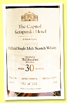 Tullibardine 30 yo 1993 (47.9%, The Capitol Kempinski Hotel Singapore, 222 bottles, +/-2024) Tullibardine 30 yo 1993 (47.9%, The Capitol Kempinski Hotel Singapore, 222 bottles, +/-2024)