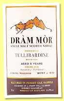 Tullibardine 6 yo (54.9%, Dràm Mor, cask #19000022, finished in 1st fill oloroso hogshead, 336 bottles, 2025) Tullibardine 6 yo (54.9%, Dràm Mor, cask #19000022, finished in 1st fill oloroso hogshead, 336 bottles, 2025)