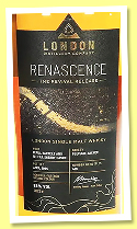 London Distillery Company ‘Renascence’ (58%, OB, England, refill barrels and 1st fill sherry, 410 bottles, 2025) London Distillery Company ‘Renascence’ (58%, OB, England, refill barrels and 1st fill sherry, 410 bottles, 2025)