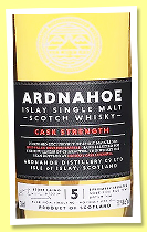 Ardnahoe 5 yo ‘Cask Strength Batch #2’ (61%, OB, first fill bourbon, 2026) Ardnahoe 5 yo ‘Cask Strength Batch #2’ (61%, OB, first fill bourbon, 2026)