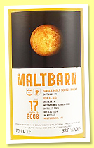 Balblair 17 yo 2008/2026 (53%, Maltbarn, bourbon cask, 86 bottles) Balblair 17 yo 2008/2026 (53%, Maltbarn, bourbon cask, 86 bottles)