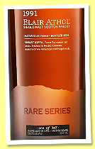 Blair Athol 34 yo 1991/2026 (50.8%, OB, Rare Series, sherry ex-European oak plus PX-seasoned new American oak hogsheads, 347 bottles) Blair Athol 34 yo 1991/2026 (50.8%, OB, Rare Series, sherry ex-European oak plus PX-seasoned new American oak hogsheads, 347 bottles)