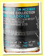 Bruichladdich 13 yo 2010/2024 ‘release 9.1’ (63%, Dramfool’s Jim McEwan Signature Collection, premier grand cru supérieur Sauternes barrique, cask #2339, 236 bottles) Bruichladdich 13 yo 2010/2024 ‘release 9.1’ (63%, Dramfool’s Jim McEwan Signature Collection, premier grand cru supérieur Sauternes barrique, cask #2339, 236 bottles)