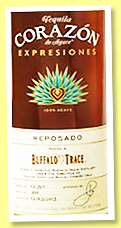 Corazon ‘Expresiones Reposado’ (40%, OB, tequila, Buffalo Trace barrel, +/-2022) Corazon ‘Expresiones Reposado’ (40%, OB, tequila, Buffalo Trace barrel, +/-2022)