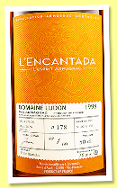 Domaine Ludon 26 yo 1998/2026 (51%, L’Encantada, Piacere Rinato/Pietramore, Bas-armagnac, cask #178) Domaine Ludon 26 yo 1998/2026 (51%, L’Encantada, Piacere Rinato/Pietramore, Bas-armagnac, cask #178)