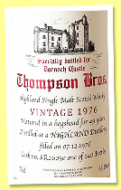 Highland Single Malt 49 yo 1976/2026 (45.1%, Thompson Bros., Dornoch Castle 25th Anniversary, cask #SR26050, 140 bottles) Highland Single Malt 49 yo 1976/2026 (45.1%, Thompson Bros., Dornoch Castle 25th Anniversary, cask #SR26050, 140 bottles)