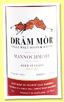 Mannochmore 13 yo (53.7%, Dràm Mor, 1st fill tawny Port hogshead finish, cask #2690, 243 bottles, 2025) Mannochmore 13 yo (53.7%, Dràm Mor, 1st fill tawny Port hogshead finish, cask #2690, 243 bottles, 2025)