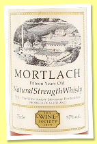 Mortlach 15 yo (57%, The Wine Society, twist cap, 1980s) Mortlach 15 yo (57%, The Wine Society, twist cap, 1980s)