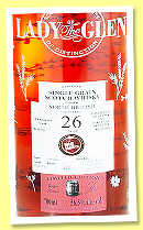 North British 26 yo 1998/2024 (56.5%, Lady of the Glen, oloroso hogshead, cask #596158, 142 bottles) North British 26 yo 1998/2024 (56.5%, Lady of the Glen, oloroso hogshead, cask #596158, 142 bottles)
