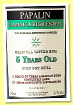 Papalin 5 yo ‘High Esters Overproof’ (57%, Velier, Jamaica, 2025) Papalin 5 yo ‘High Esters Overproof’ (57%, Velier, Jamaica, 2025)