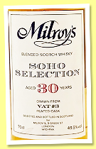 Soho Selection 30 yo 1994/2025 ‘VAT #3’ (49.5%, Milroy’s, peated cask, blended Scotch) Soho Selection 30 yo 1994/2025 ‘VAT #3’ (49.5%, Milroy’s, peated cask, blended Scotch)