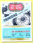 TDL 25 yo 2001/2026 (57.2%, Compagnie des Indes, Asia Exclusive, Trinidad) TDL 25 yo 2001/2026 (57.2%, Compagnie des Indes, Asia Exclusive, Trinidad)