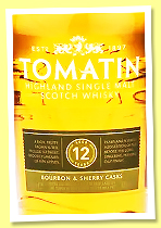 Tomatin 12 yo (43%, OB, +/-2025) Tomatin 12 yo (43%, OB, +/-2025)