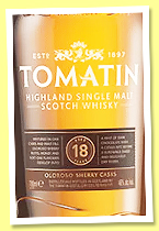 Tomatin 18 yo (46%, OB, oloroso sherry casks, +/-2022) Tomatin 18 yo (46%, OB, oloroso sherry casks, +/-2022)