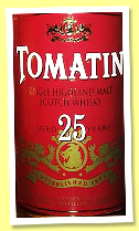 Tomatin 25 yo (43%, OB, +/-2005) Tomatin 25 yo (43%, OB, +/-2005)