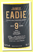 Tomatin 9 yo 2015/2024 (56.2%, James Eadie, re-charred hogshead, cask #300033, 289 bottles) Tomatin 9 yo 2015/2024 (56.2%, James Eadie, re-charred hogshead, cask #300033, 289 bottles)