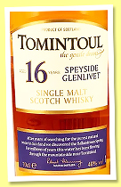 Tomintoul 16 yo (40%, OB, +/-2026) Tomintoul 16 yo (40%, OB, +/-2026)