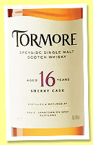 Tormore 16 yo (46.8%, OB, sherry cask, 2026) Tormore 16 yo (46.8%, OB, sherry cask, 2026)