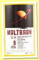 Tullibardine 9 yo 2016/2026 (55.6%, Maltbarn, bourbon, 154 bottles) Tullibardine 9 yo 2016/2026 (55.6%, Maltbarn, bourbon, 154 bottles)