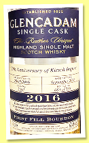 Glencadam 2016/2026 (62.4%, OB for 50th Anniversary of Kirsch Import, first fill bourbon, cask #2591, 238 bottles) Glencadam 2016/2026 (62.4%, OB for 50th Anniversary of Kirsch Import, first fill bourbon, cask #2591, 238 bottles)