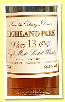Highland Park 13 yo 1974/1987 (58.4%, Intertrade) Highland Park 13 yo 1974/1987 (58.4%, Intertrade)