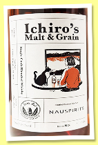 Ichiro’s Malt & Grain (59.1%, OB for Nauspirits, South Korea, sherry hogshead finish, cask # B0039, 296 bottles, 2025) Ichiro’s Malt & Grain (59.1%, OB for Nauspirits, South Korea, sherry hogshead finish, cask # B0039, 296 bottles, 2025)