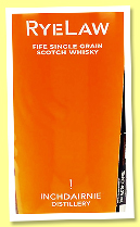 Inchdairnie RyeLow 2017/2022 (46.3%, OB, single grain, new oak cask, char 3) Inchdairnie RyeLow 2017/2022 (46.3%, OB, single grain, new oak cask, char 3)