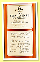 Jamaïque ‘STR BDX TDJ’ (55%, Landier & Vingtier, Jamaica, 2026) Jamaïque ‘STR BDX TDJ’ (55%, Landier & Vingtier, Jamaica, 2026)