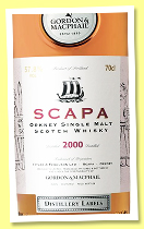Scapa 2000/2026 (57.8%, Gordon & MacPhail, Distillery Labels, refill sherry hogshead, cask #1101, 231 bottles) Scapa 2000/2026 (57.8%, Gordon & MacPhail, Distillery Labels, refill sherry hogshead, cask #1101, 231 bottles)